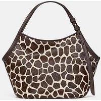 Kate Spade New York Deco Giraffe Printed Haircalf Small Tulip Tote Bag