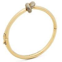 Kate Spade New York Sailor'S Knot Pave Hinge Bangle - Gold