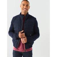 Gant Mens Insulated Hybrid Bomber Jacket - Navy