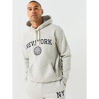 Gant Graphic New York Hoodie - Grey
