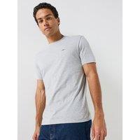 Gant Regular Fit Short Sleeve Shield T-Shirt - Grey