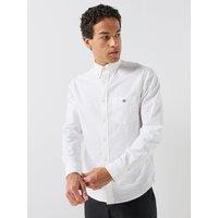 Gant Mens Regular Fit Button-Down Collar Oxford Shirt - White