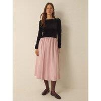 Monsoon Womens Taylor Taffeta Mix Dress - Pink