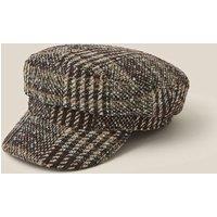 Monsoon Myla Check Baker Boy Hat