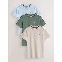 Paul Smith Junior Boys 3 Pack Signature Short Sleeve Tshirts