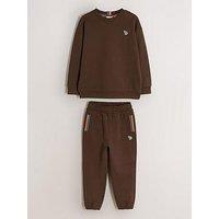Paul Smith Junior Boys Zebra Sweatshirt & Joggers Set - Brown