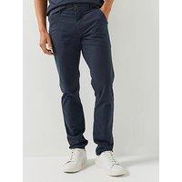 Farah Gold F Twill Slim Fit Chino Trousers - Navy