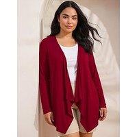 Roman Curve Waterfall Front Cardigan