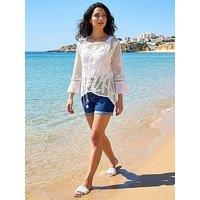 Roman Dusk Floral Crochet Top