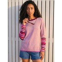 Roman Contrast Stripe Detail Knit Jumper