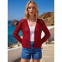 Roman Crochet Edge To Edge Cardigan