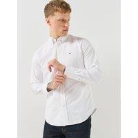 Tommy Hilfiger Solid Heritage Oxford Long Sleeve Shirt - White