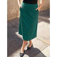 Roman Petite Cord Pocket Skirt - Green
