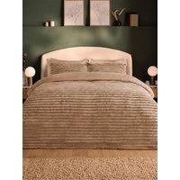Silentnight Faux Fur Duvet Set - Natural