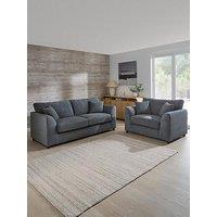 The Very Collection Hartwell 3 Seater Sofa + Snuggle Chair Set (Buy & Save!)
