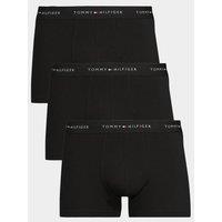 Tommy Hilfiger Mens Signature 3 Pack Trunks - Black