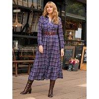 Joe Browns Western Check Button Through Maxi Dress