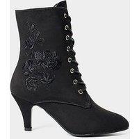 Joe Browns Grace Embroidered Lace Up Ankle Boots