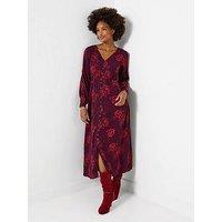 Joe Browns Radiant Roses Button Through Maxi Dress