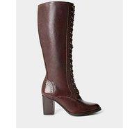 Joe Browns Stand Back Tall Leather Lace Up Knee High Boots