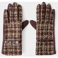 Joe Browns Kensington Check Boucle Gloves