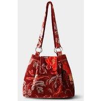 Joe Browns The Berry Bloom Velvet Shoulder Bag