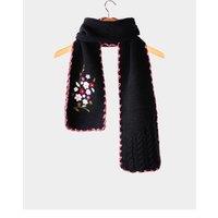 Joe Browns Pretty Floral Embroidered Knit Scarf