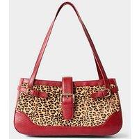 Joe Browns Katrina Leopard Shoulder Leather Bag