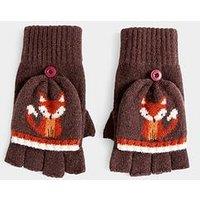 Joe Browns Cosy As A Fox Knitted Gloves