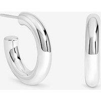 Inicio Silver Chubby Small Hoop Earrings
