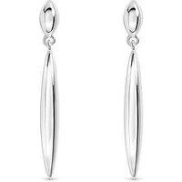 Inicio Silver Polished Stick Earrings