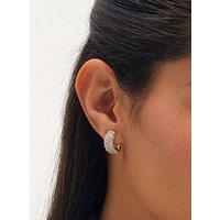 Jon Richard Gold Plated Crystal Hoop Clip Earrings