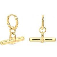 Inicio Gold T-Bar Earrings - Gift Pouch