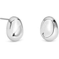 Inicio Silver Small Thumbprint Earrings