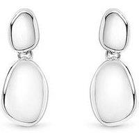 Inicio Silver Pebble Drop Earrings