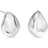 Inicio Silver Large Thumbprint Earrings
