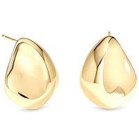 Inicio Gold Large Thumbprint Earrings