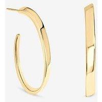 Inicio Gold Large Oval Twist Hoops