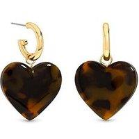 Mood Gold Plated Heart Earrings