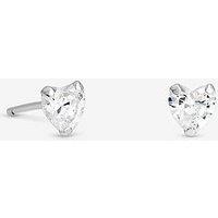Simply Silver Simply Silver 925 Sterling Silver Mini 5Mm Cubic Zirconia Heart Studs