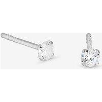 Simply Silver Simply Silver 925 Sterling Silver 3Mm Brilliant Round Stud Earrings