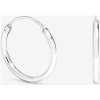 Jon Richard Simply Silver 925 Sterling Silver 20Mm Sleeper Hoop Earrings