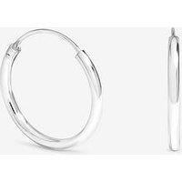 Jon Richard Simply Silver 925 Sterling Silver 40Mm Sleeper Hoops