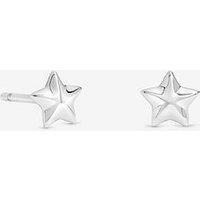 Simply Silver 925 Sterling Silver Mini Polished Star Stud Earrings
