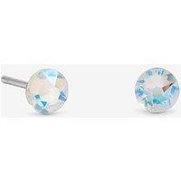 Simply Silver Simply Silver 925 Sterling Silver 4Mm White Opal Studs
