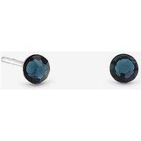 Simply Silver Simply Silver 925 Sterling Silver 4Mm Blue Montanna Studs