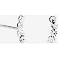 Simply Silver Simply Silver 925 Sterling Silver Crystal Climber Studs