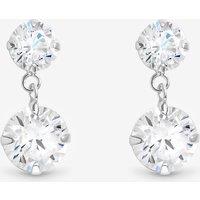 Simply Silver 925 Sterling Silver Crystal Drop Earrings