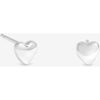 Jon Richard Simply Silver 925 Sterling Silver Polished Heart Studs