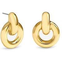 Mood Gold Plated Door Knocker Polished Earrings
